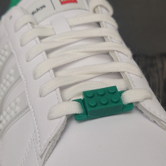 Adidas Grand Court x LEGO 2.0 White Green Casual Shoes Men's Size 12 NEW NO BOX - Picture 7 of 12